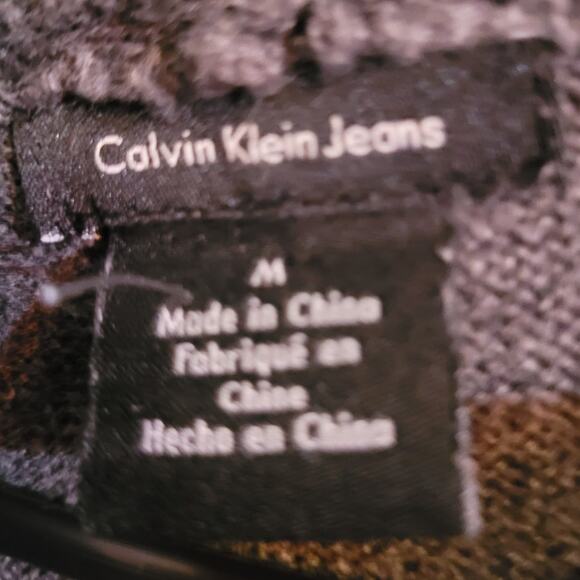 Calvin Klein Periwinkle Cowl Neck Sweater Dress Med Bodycon Knit Quietlux - Picture 5 of 8